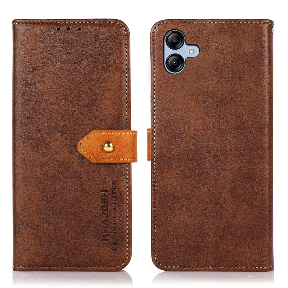 KHAZNEH For Samsung Galaxy A05 4G Case Cowhide Texture PU Leather Stand Wallet Phone Cover KHAZNEH For Samsung Galaxy A05 4G Case Cowhide Texture PU Leather Stand Wallet Phone Cover